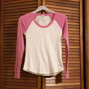 VS Pink Raglan Tee